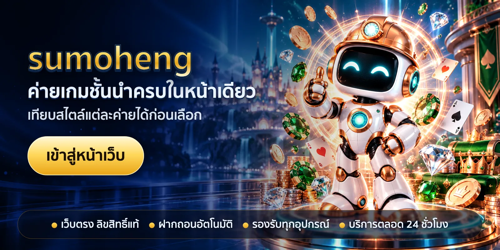 ภาพหัวเรื่องของ sumoheng ชุดที่ 2 — ค่ายเกมชั้นนำครบในหน้าเดียว